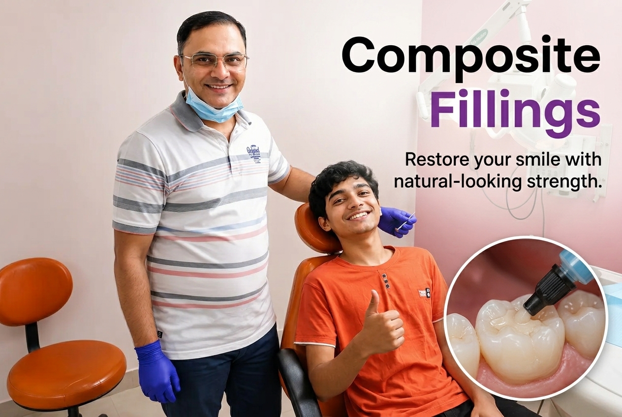Composite Fillings Treatment by Dr. Vishal Patel at Shree Aditya Dental Clinic Nashik